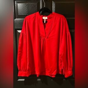 NEW Laundry By Shelli Segal Balloon Sleeve Blouse NWT